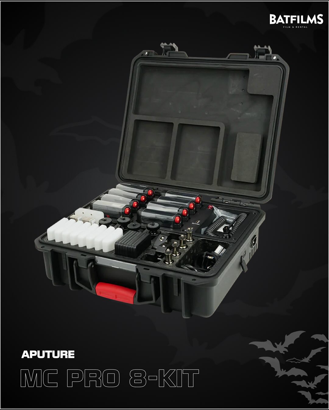 Aputure MC PRO 8-Kit en maleta profesional