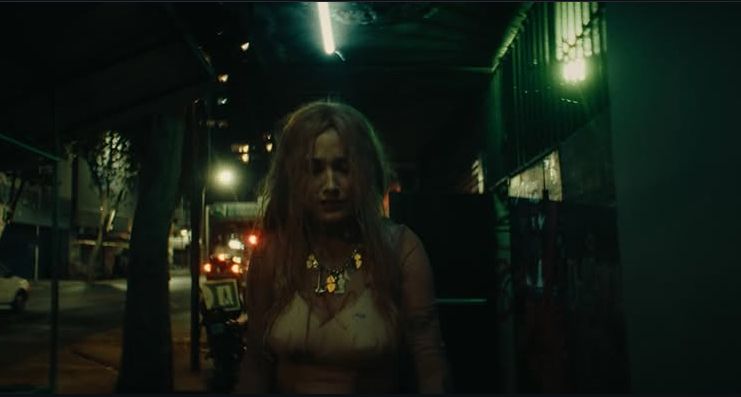 Night scene from film production