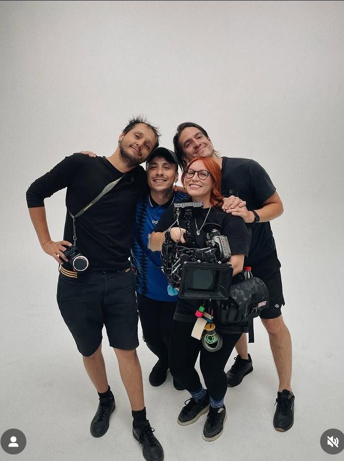 Batfilms team members with camera equipment